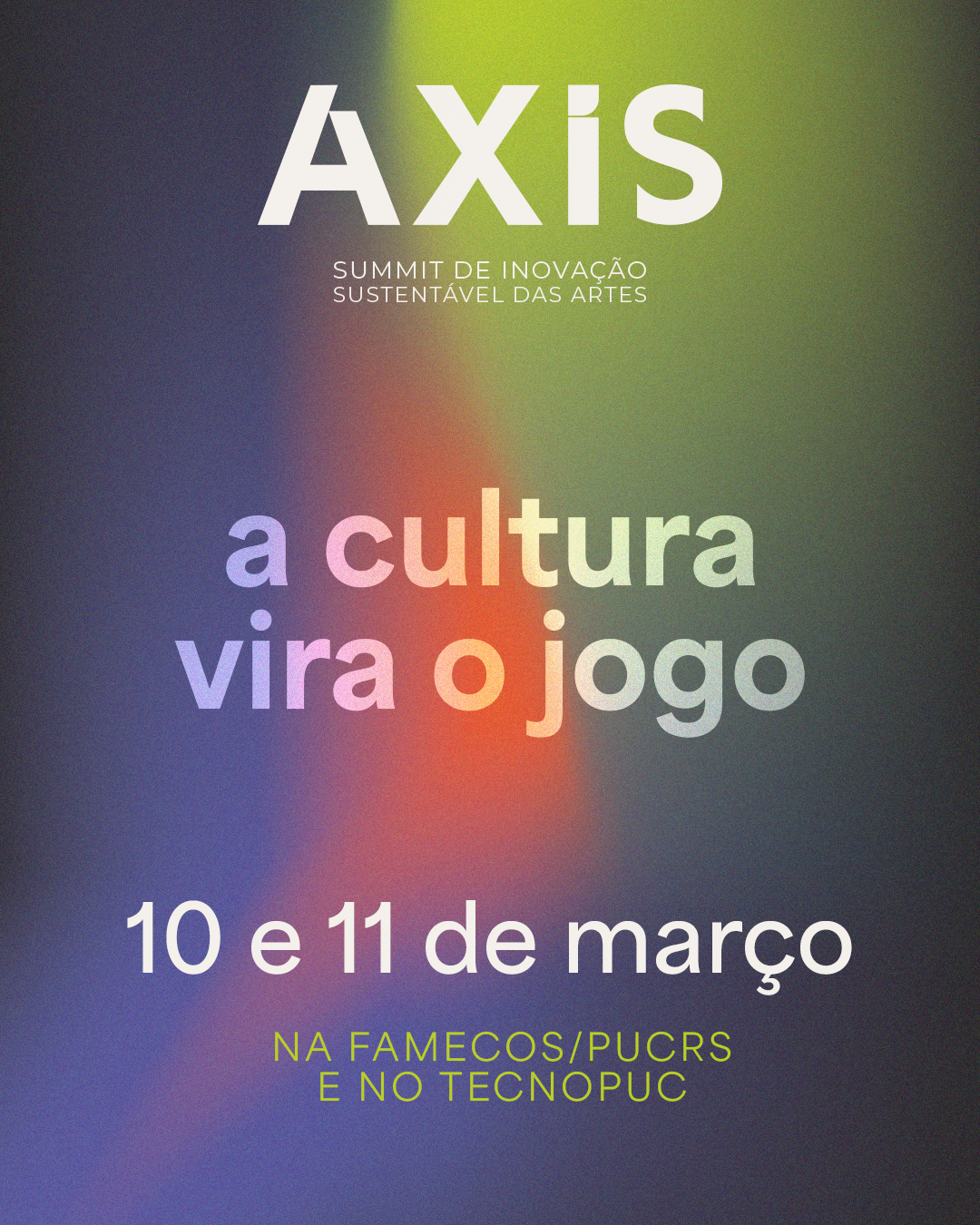 Convite do AXIS — Summit de Inovação Sustentável das Artes
